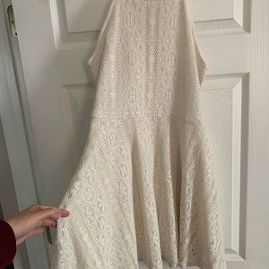 Ivory lace print dress from target